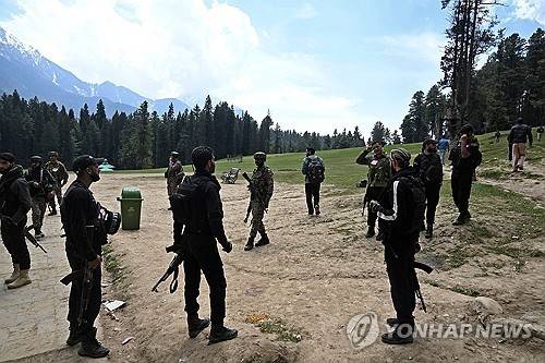 카슈미르 총기테러 발생 현장 [AFP 연합뉴스 자료사진. 재배포 및 판매 금지]