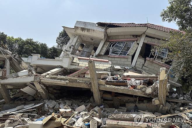 미얀마 지진 피해 지역 [AP 연합뉴스 자료사진. 재배포 및 판매 금지]