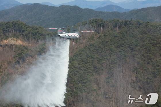 2024년 해외에서 임차한 대형헬기 (산림청 제공.재판매 및 DB금지)/뉴스1