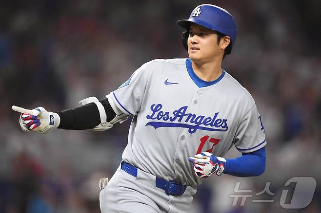 LA 다저스 오타니 쇼헤이는 7일 현재 홈런 10개를 쳤지만 타점은 15개에 그쳤다. ⓒ 로이터=뉴스1