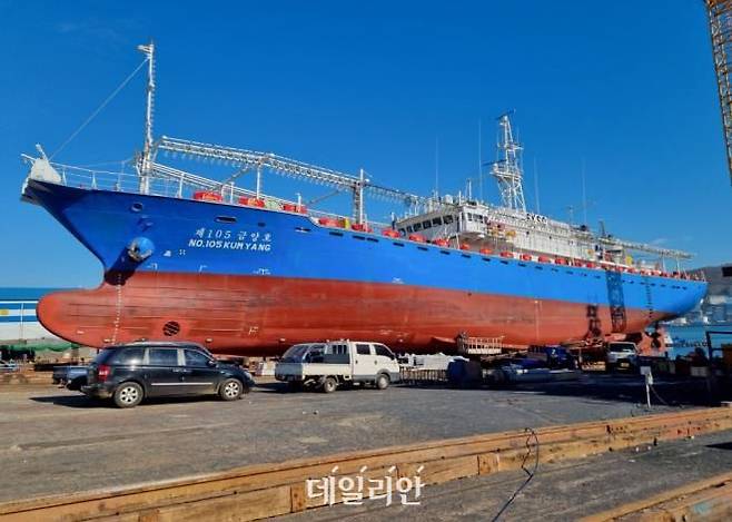 2021년 신규 건조된 채낚기어선 ‘제105금양호’.ⓒ해양수산부