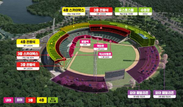 문수야구장 관람석 증설 기본계획(안). 울산시 제공