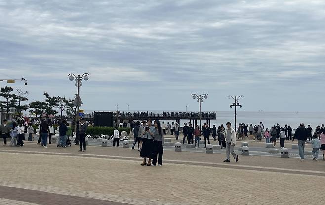 황금연휴 기간 호미곶 광장 모습, 포항시 제공