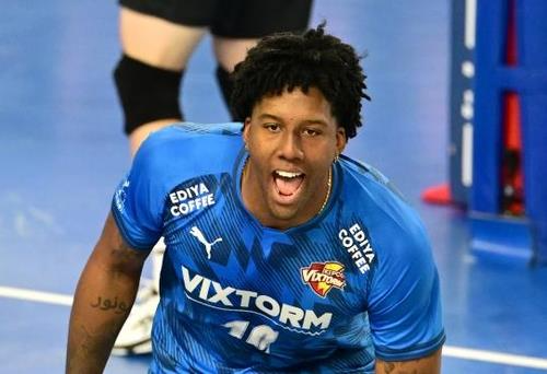 2024-2025시즌 초반 한국전력에서 뛰었던 엘리안. 사진[연합뉴스]