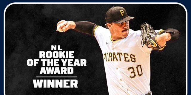 2024 내셔널리그 올해의 신인 상을 받은 폴 스킨스. /MLB 제공