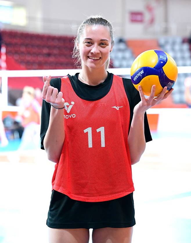 2025년 V-리그 외국인 선수 트라이아웃에 참가한 레베카 라셈. (사진=KOVO 제공) *재판매 및 DB 금지