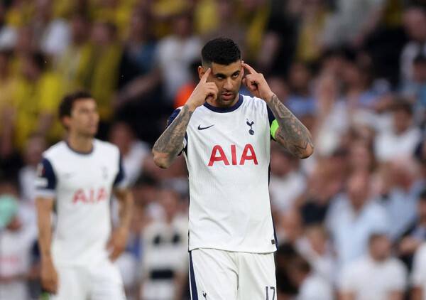 ▲ 토트넘 홋스퍼 중앙 수비수 크리스티안 로메로. ⓒ연합뉴스/REUTERS