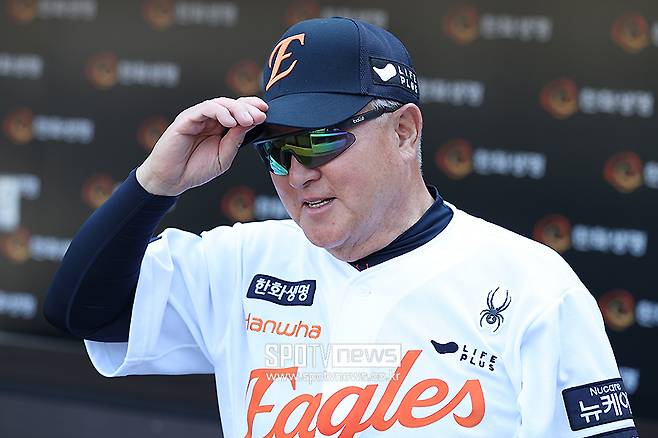 ▲ 올 시즌 두 차례나 8연승을 이끌며 지도력을 과시하고 있는 김경문 한화 감독 ⓒ곽혜미 기자