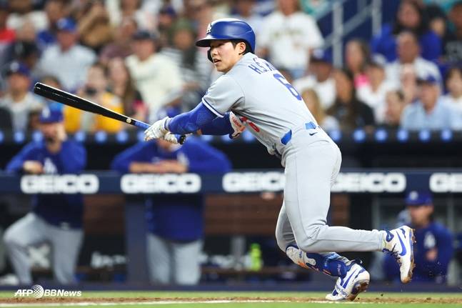 타격하는 김혜성의 모습. /AFPBBNews=뉴스1