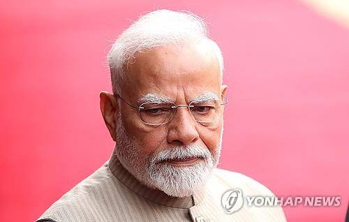 나렌드라 모디 인도 총리 [EPA 연합뉴스 자료사진. 재판매 및 DB 금지]