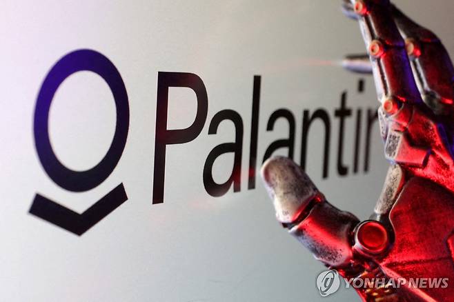 AI 소프트웨어 기업 팔란티어 로고 [로이터 연합뉴스 자료사진. 재판매 및 DB 금지]