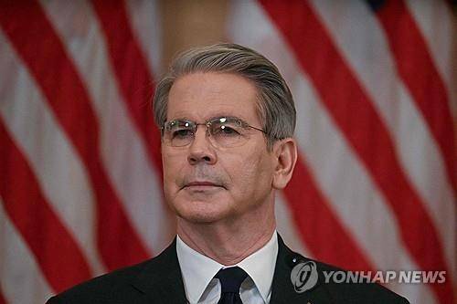 베선트 미국 재무부 장관 [AFP 연합뉴스 자료사진. 재판매 및 DB 금지]