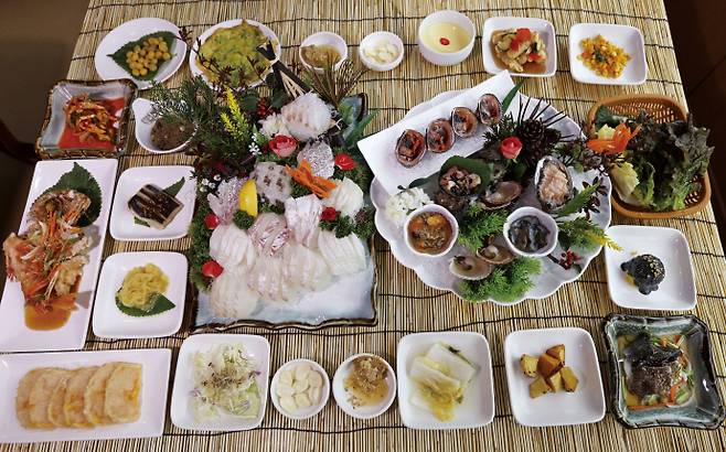 남도 음식 한상. /전남도 제공