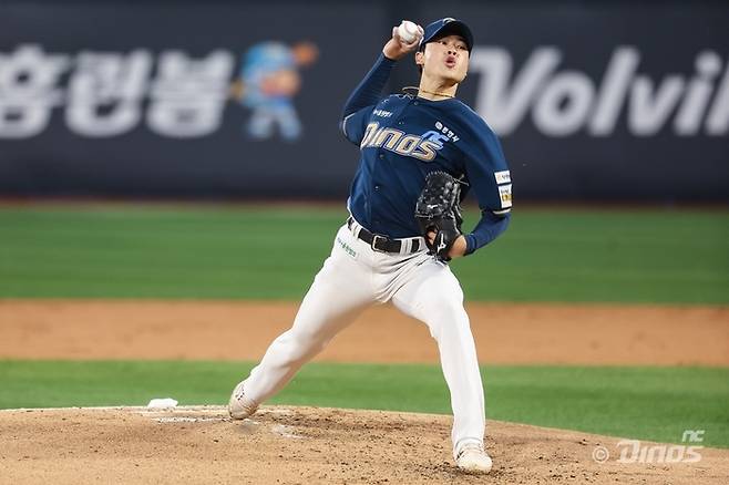 목지훈은 7일 수원 KT전에서 커브 구사율을 늘려, KT 타자들의 방망이를 헛돌게 했다. 사진 | NC 다이노스