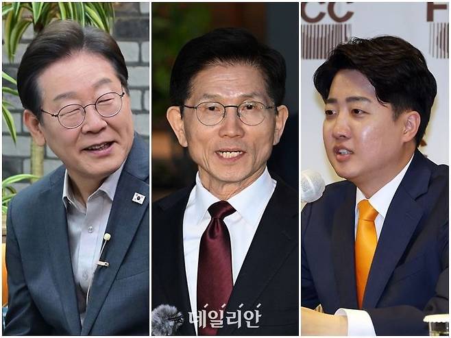 이재명 더불어민주당 대선 후보와 김문수 국민의힘 대선 후보, 이준석 개혁신당 대선 후보 ⓒ데일리안 홍금표 기자