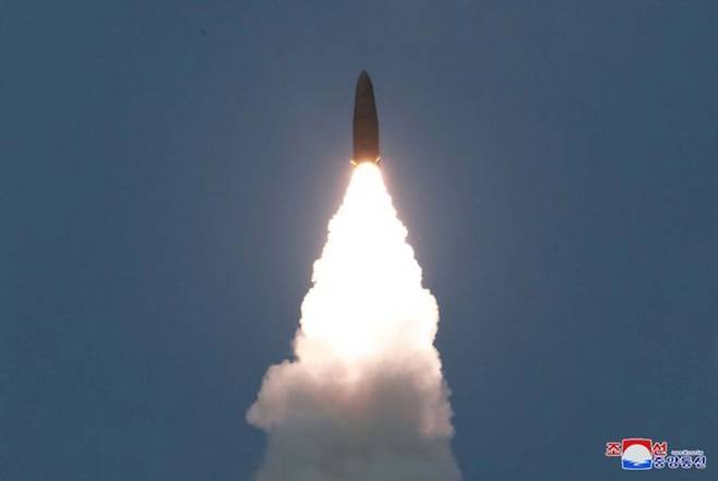 합참 "북 탄도미사일 최대 사거리 800㎞" ⓒ조선중앙통신·연합뉴스