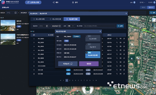 드론기반 360도 파노라마 솔루션이 미국 특허 등록을 완료했다. 이 솔루션은 드론으로 촬영된 파노라마 제작용 낱장사진을 자동으로 편리하게 정합할 수 있다.