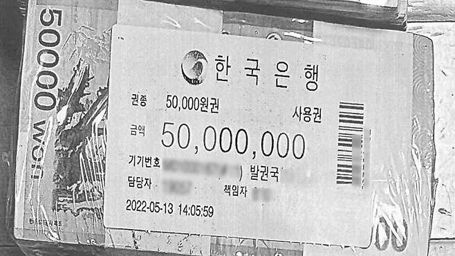 건진법사 자택서 발견된 신권 뭉치