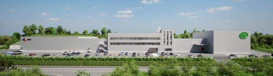 CJ제일제당이 일본 치바현에 짓고 있는 신규 만두 공장 조감도. 사진 CJ제일제당