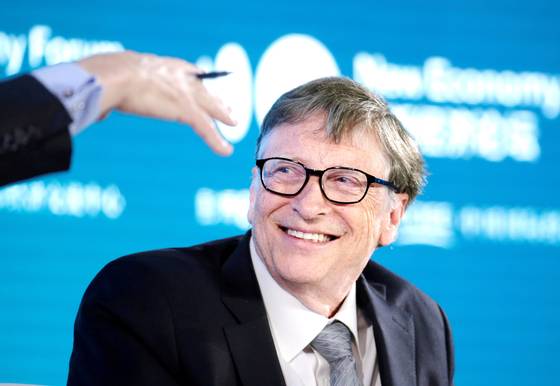 2045년까지 자신의 전재산을 개도국 공중보건을 위해 기부하겠다고 밝힌 마이크로소프트 창업자 빌 게이츠. [로이터=연합뉴스]
