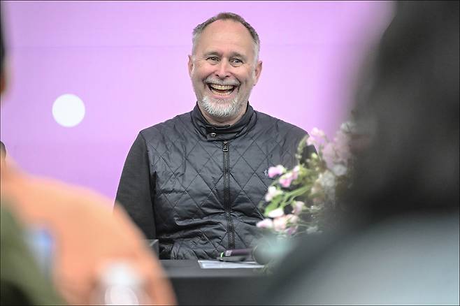 Choreographer Johan Inger attends a press conference for his double bill "Walking Mad & Bliss" at the Sejong Center for the Performing Arts, Wednesday. (Seoul Metropolitan Ballet)