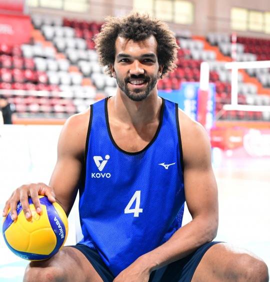 V리그 재입성 기대 부풀리는 아히. 사진[연합뉴스]