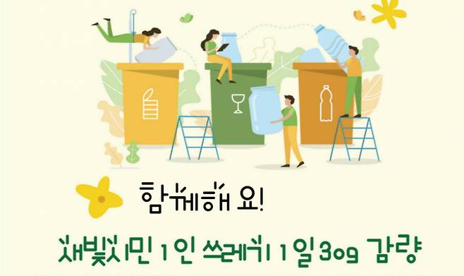 수원시, '새빛시민 1일 쓰레기 30g 감량 실천 서약 캠페인' 전개 안내. /사진제공=수원시