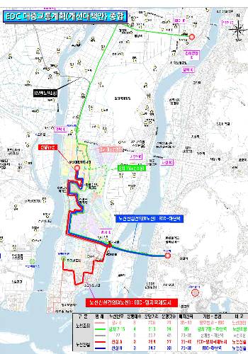 부산시가 강서구 에코델타시티에 '신도시 등 대중교통 지원사업'을 추진한다. 부산시 제공