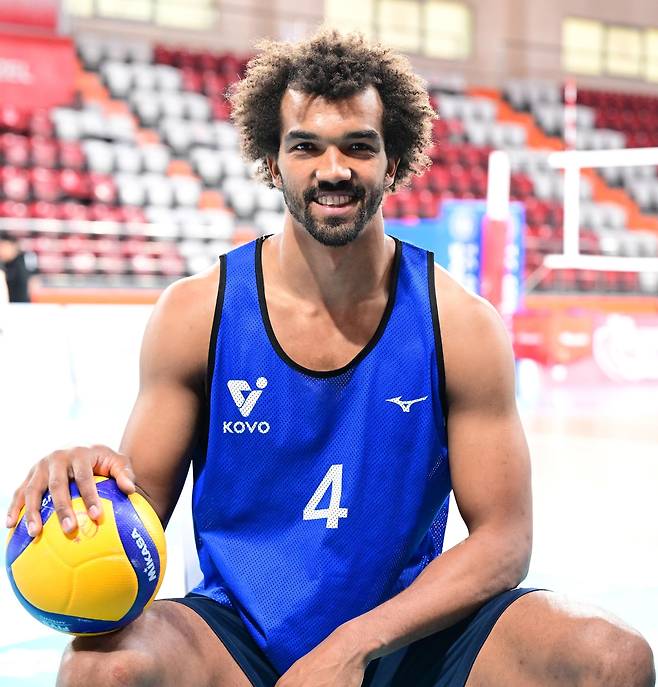 외국인 선수 트라이아웃에 참가한 미힐 아히 [한국배구연맹 제공. 재판매 및 DB 금지]