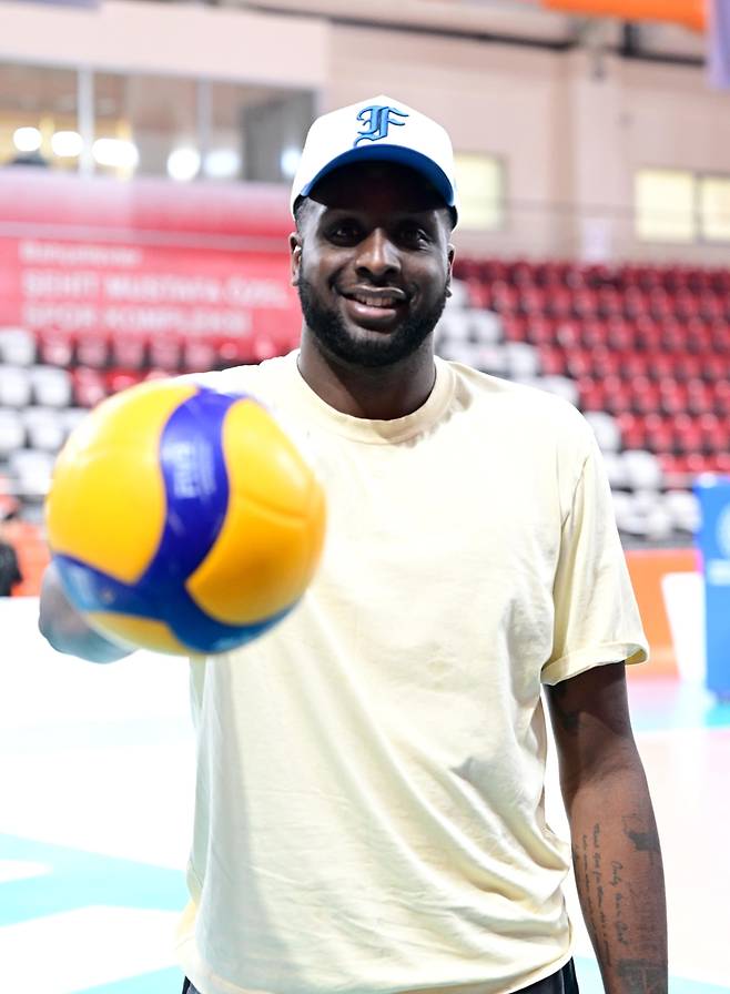 V리그 트라이아웃에서 좋은 인상을 남긴 에번스 [한국배구연맹 제공. 재판매 및 DB 금지]