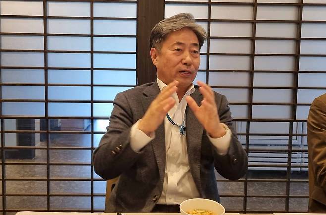 기자간담회 하는 박흥수 나노종합기술원장  [촬영 박주영]