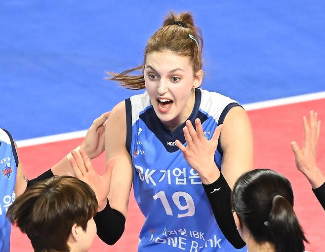 여자 프로배구 IBK기업은행에서 뛴 빅토리아 [한국배구연맹 제공. 재판매 및 DB 금지]