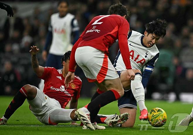 토트넘과 맨유가 유로파 결승에서 맞붙게 됐다. ⓒ AFP=뉴스1