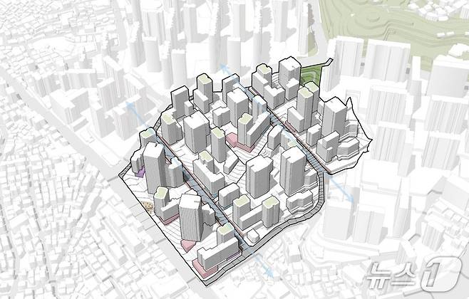 관악구 성현동 1021 모아타운 조감도 (서울시 제공)
