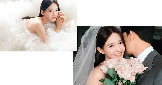 5월의 신부가 된 배우 남보라가 결혼 사진을 공개했다. 행복한 시작을 앞두고 설렘이 묻어난다.