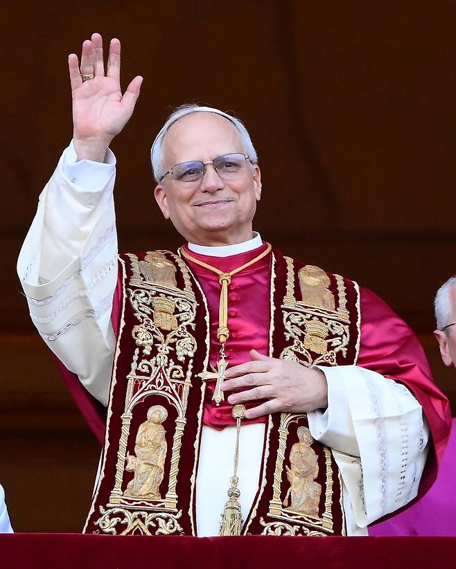 8일 선출된 레오 14세 신임 교황. /EPA 연합뉴스