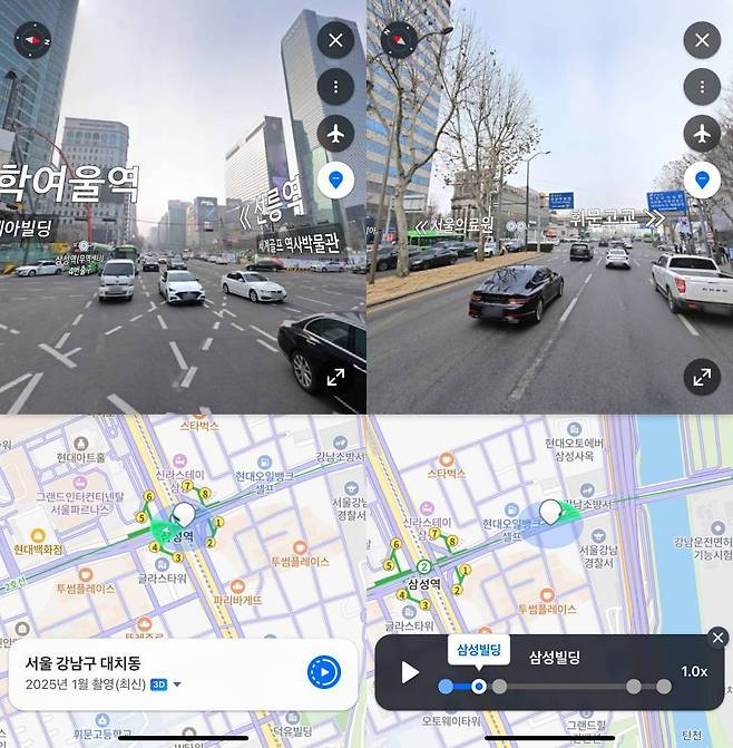 교차로에서 각 진행 방향에 대한 직관적인 방면 정보를 확인할 수 있다 / 출처=IT동아
