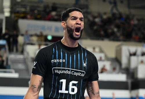 현대캐피탈에서 뛴 레오. 사진[연합뉴스]