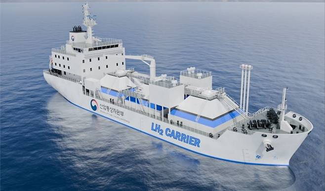 한국형 액화수소 운반선[산업통상자원부 제공]