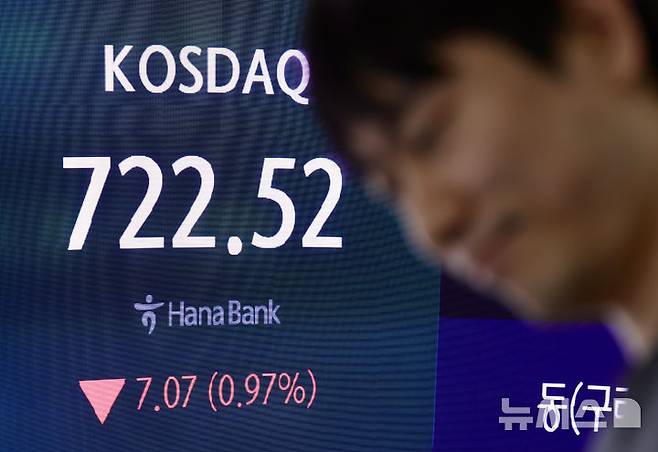 [서울=뉴시스] 김명년 기자 = 9일 오후 서울 중구 하나은행 딜링룸에서 딜러들이 업무를 보고 있다. 코스피는 전 거래일(2579.48)보다 2.21포인트(0.09%) 하락한 2577.27에 장을 마쳤다. 코스닥 지수는 전 거래일(729.59)보다 7.07포인트(0.97%) 떨어진 722.52에 거래를 종료했다. 서울 외환시장에서 원·달러 환율은 전 거래일 주간거래 종가(1396.6원)보다 3.4원 오른 1400원에 주간 거래를 마감했다. 2025.05.09. kmn@newsis.com