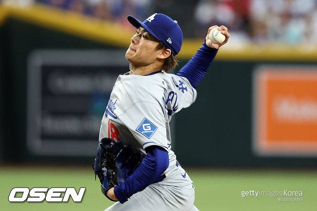 [사진] LA 다저스 야마모토 요시노부. ⓒGettyimages(무단전재 및 재배포 금지)