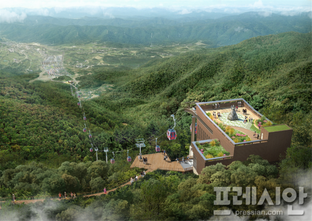 ▲지리산 케이블카 상부 정류장 조감도ⓒ구례군