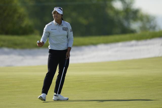 대회 첫 날 공동 4위에 오른 유해란. 사진 제공=AP연합뉴스