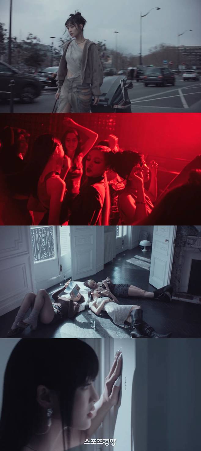 그룹 아이들 뮤직비디오 장면. 큐브엔터테인먼트 제공