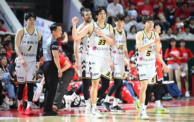 ▲ 창단 후 첫 우승이 눈앞에 보인다 ⓒ KBL