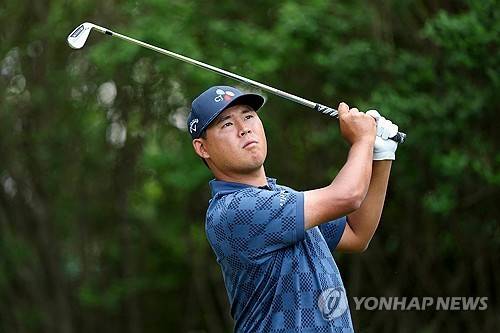 김시우의 아이언샷. [AFP/게티이미지=연합뉴스]