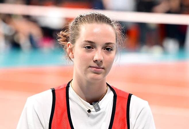 트라이아웃에 참여한 데미도바 [한국배구연맹 제공. 재판매 및 DB 금지]