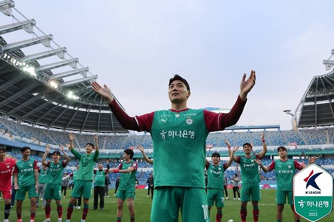 대전 하나시티즌 공격수 주민규. (한국프로축구연맹 제공)