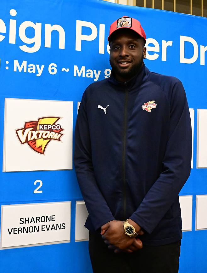 한국전력에 입단한 베논 에반스. (한국배구연맹 제공)