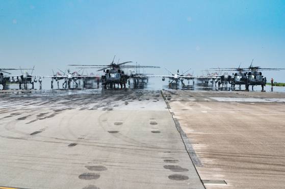 2025년 5월 6일 가데나 공군기지 코끼리 행진. 미 공군